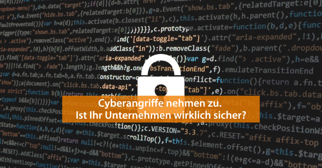Einleitungsbild zum Thema Cyberangriffe auf Unternehmen.