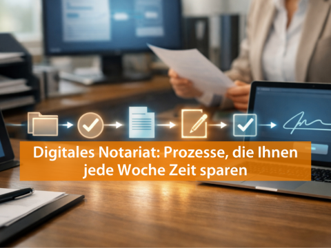 Digitales Notariat: Prozesse, die Ihnen jede Woche Zeit sparen